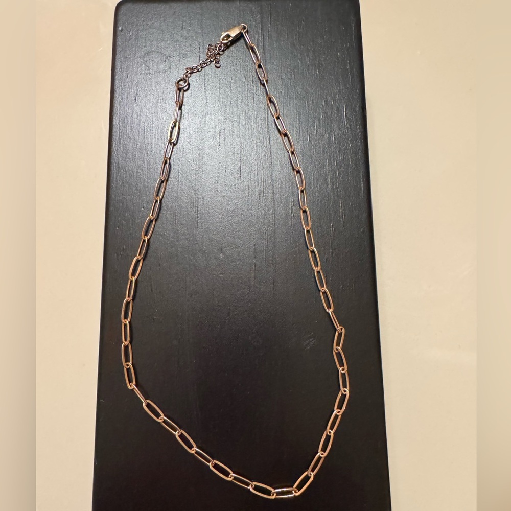 Simple and Dainty paper clip necklace